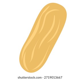 Vector plano de galletas de lengua de gato