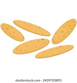 Cat Tongue Crispy Cookies Illustration