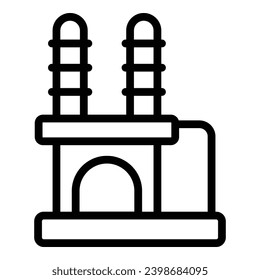 Cat tower post icon outline vector. Scratching kitty accessory. Household pet furniture