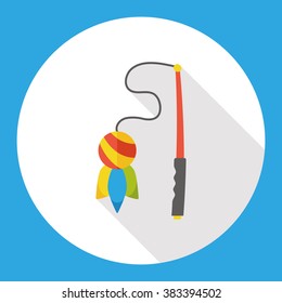cat toy flat icon