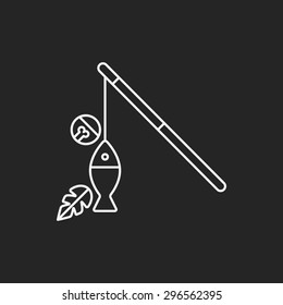 cat toy line icon