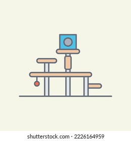 Cat-Spielzeug, Vektorsymbol 