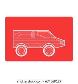 cat transportation war icon vector 