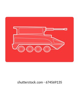 cat transportation war icon vector 