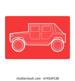 cat transportation war icon vector 