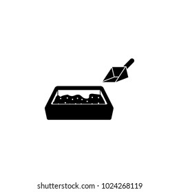 cat tray icon. Element of pet for mobile concept and web apps. Icon for website design and development, app development. Premium icon on white background