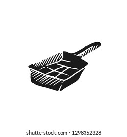 cat tray spatula vector doodle sketch isolated on white backgrou