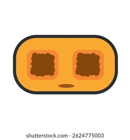 Cat treat snack icon. Vector illustration
