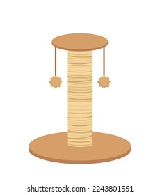 Cat tree. Cat toy for claws. Flat, cartoon. Isolated vector illustration eps 10