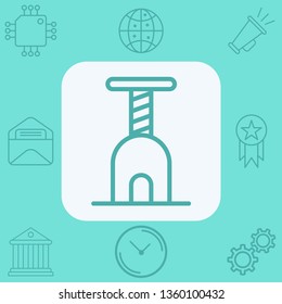Cat tree vector icon sign symbol