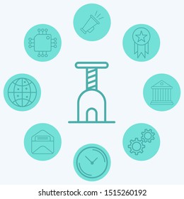 Cat tree vector icon sign symbol