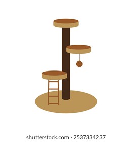 Cat Tree Vector Illustration - 10