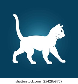 Cat trendy artwork glorious abstract vector illustration colorful practical design.eps