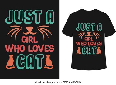 Cat t-shirt design for all types of commercial use and also the file is easily editable. The design is best for t-shirt businesses.