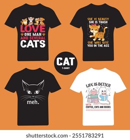 Cat T-shirt design bundle -6