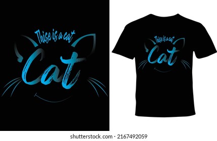 cat t-shirt design for kids