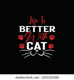 Cat t-shirt design, cat lover design, cat design eps file