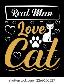 Cat t-shirt design, Cat Lover's T-Shirt Design, Cat quotes design for card, mug, banner, and t-shirt.