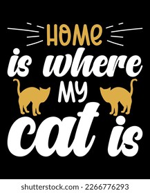 Cat t-shirt design, Cat Lovers SVG T-Shirt Designs, Cat quotes design for card, mug, banner and t-shirt.