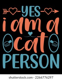 Cat t-shirt design, Cat Lovers SVG T-Shirt Designs, Cat quotes design for card, mug, banner and t-shirt.