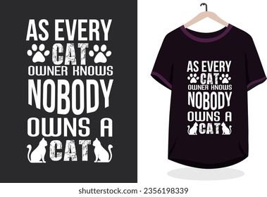 Cat t-shirt design reatro vintage teamplate design vector idea