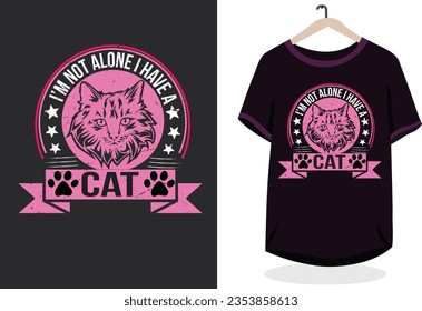 Cat t-shirt design, retro cat t-shirt design, typography cat t-shirt deisgn, funny cat quotes t-shirt design