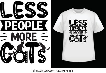 Cat t-shirt design for those who love cats.