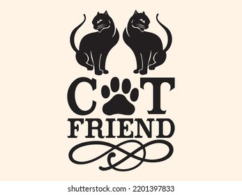 Cat t-shirt design vector file