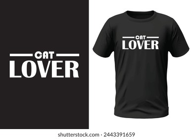 Cat T-shirt design and vector file