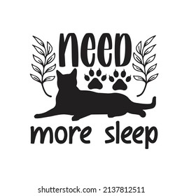 Cat  T-shirt Design Vector. Good for Clothes, Greeting Card, Poster, and Mug Design. Printable Vector Illustration, EPS 10.