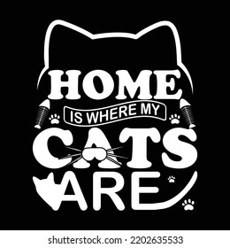 Cat t-shirt design vector template