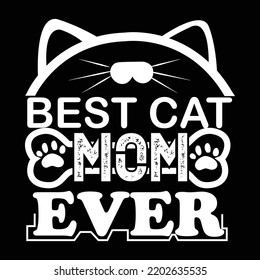 Cat t-shirt design vector template