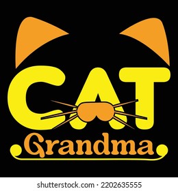 Cat t-shirt design vector template