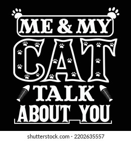 Cat t-shirt design vector template