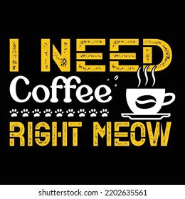 Cat t-shirt design vector template