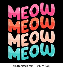 Cat t-shirt design, Cat t-shirt, cat vector T-shirt,  trendy cat t-shirt