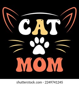Cat t-shirt design, Cat t-shirt, cat vector T-shirt,  trendy cat t-shirt
