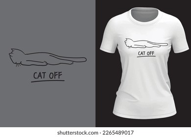 Cat T-shirt design for women