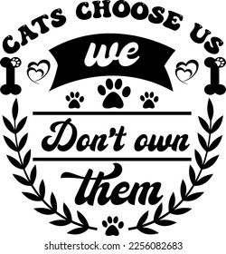 The cat t-shirt features a cute and playful design that showcases a cat or cats in various poses.  The graphic print is bold and eye-catching
