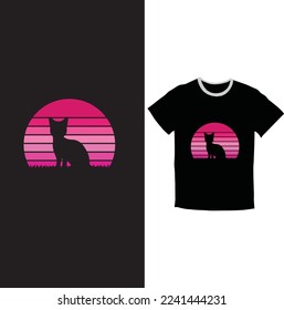 Cat tshirt , Funny cat ,Black cat 