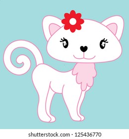 cat / T-shirt graphics / cute cartoon characters / cute graphics for kids / Book illustrations / textile graphic