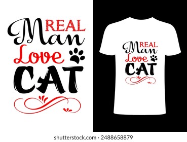 Camiseta de gato, amante de gato, diseño divertido amante de los gatos, amante de mascotas personas .cat cita la tipografía. Creativo animal doméstico top trending print en camiseta diseño de Vector hombre real amor gato..