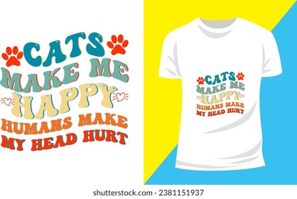 Cat T-shirt,  Typography Design,  Custom Tee, Pet Lover,  Quote Design Animal, Clothing, Fashion Design,  Paw Vector,  Vector PNG, Meow, Template, Tee Shirt,  Bundle Typographic, Print On Demand, 