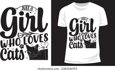 Cat T-shirt,  Typography Design,  Custom Tee, Pet Lover,  Quote Design Animal, Clothing, Fashion Design,  Paw Vector,  Vector PNG, Meow, Template, Tee Shirt,  Bundle Typographic, Print On Demand,