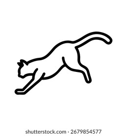 cat twisting body mid jump