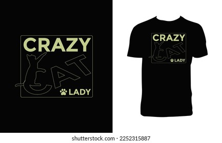 Cat Typography And Calligraphy T Shirt Design 
