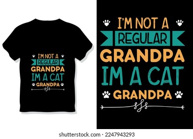 cat typography or cats  t shirt design
