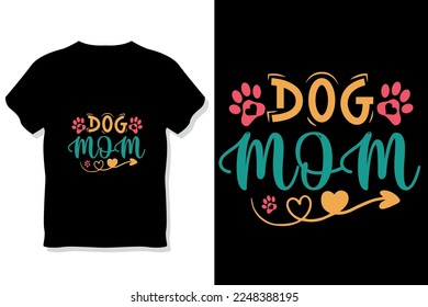 Cat typography or cat mom t shirt design
