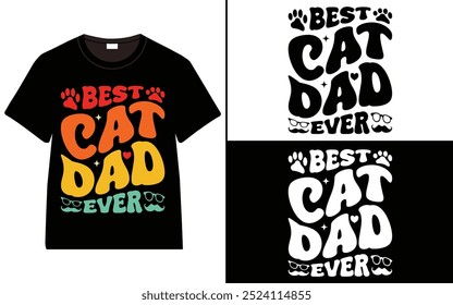 Cat typography t-shirt design, Typography T-shirt Design, Cat day t shirt design, Cat t shirt