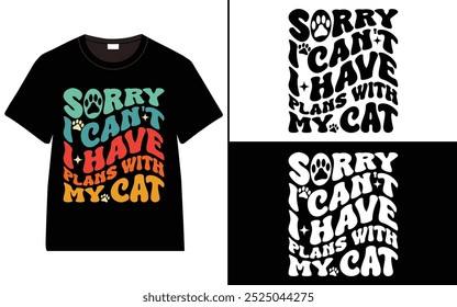 Cat typography t-shirt design, Typography T-shirt Design, Cat day t shirt design, Cat t shirt